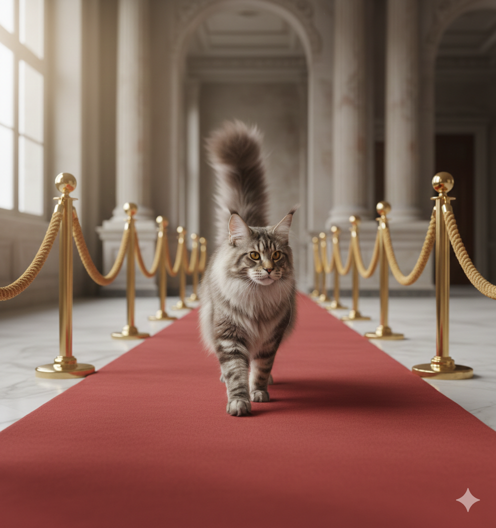 Katze im VIP-Club