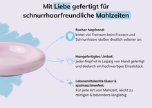 Handgefertigter Katzennapf aus Leipzig (Flieder)